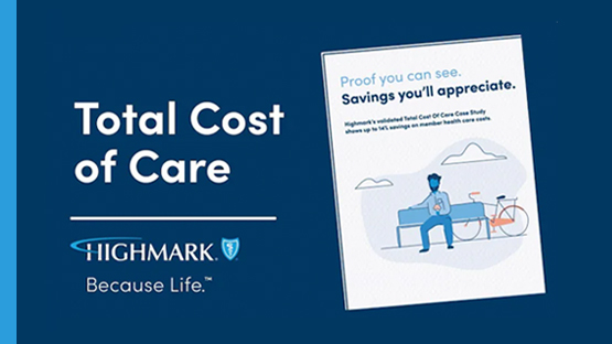 total cost of care banner with the brochure illustration attached