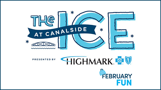 the ice at canalside presented by highmark blue cross blue shield in text