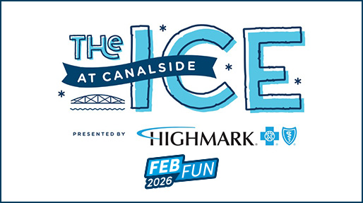 the ice at canalside presented by highmark blue cross blue shield in text